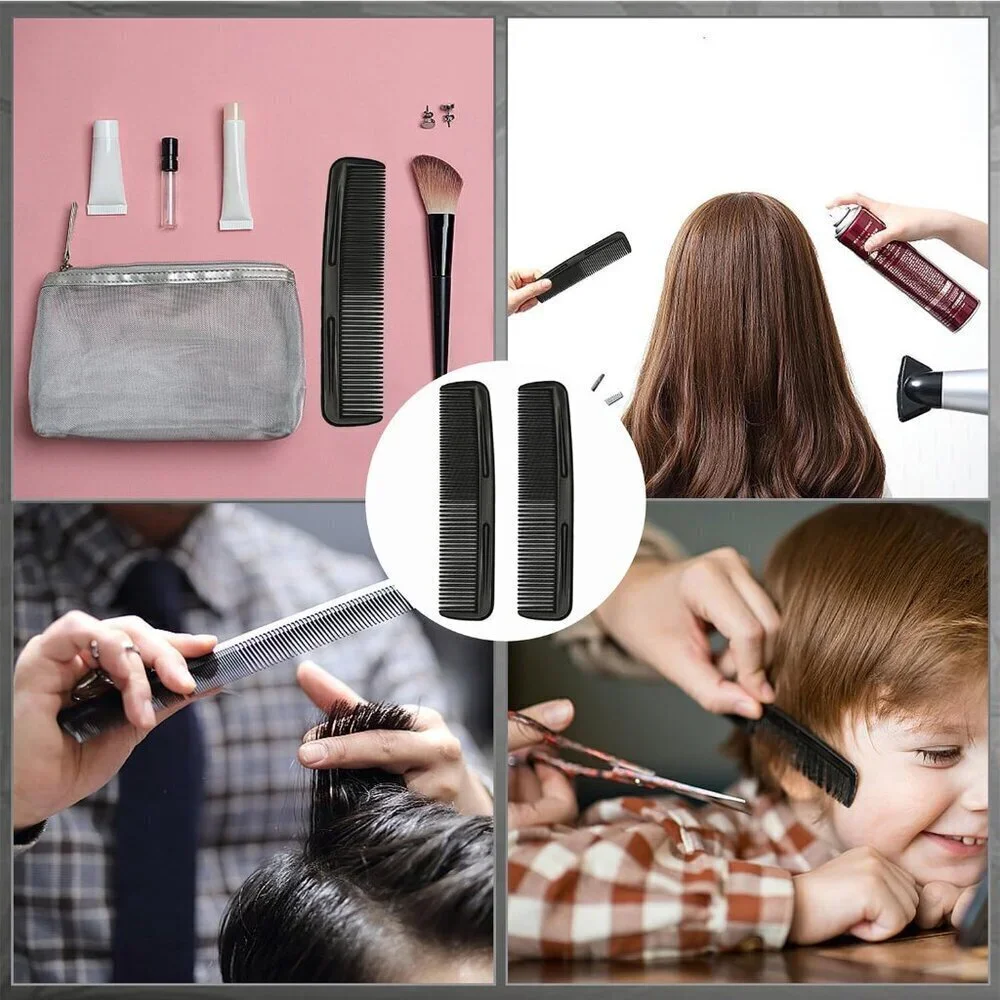 100 Pieces Black Hair Combs, Pocket Hair Combs Fine Dressing Comb for Women and